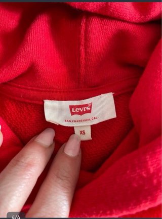Sudadera Levi's Roja Mujer