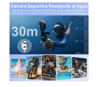 Mini Cámara Deportiva 4K WiFi H.265