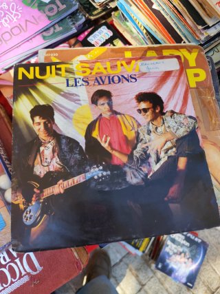 Lote 4 de 54 discos singles franceses