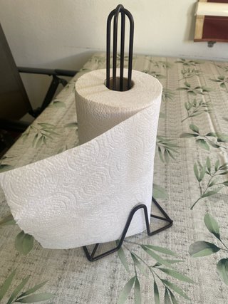 Porta rollo de cocina metálico