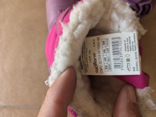 Botas de nieve Quechua rosas y moradas