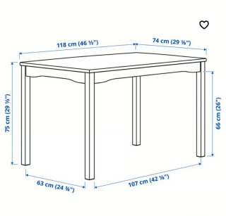 IKEA MESA Y 4 SILLAS MADERA PINO