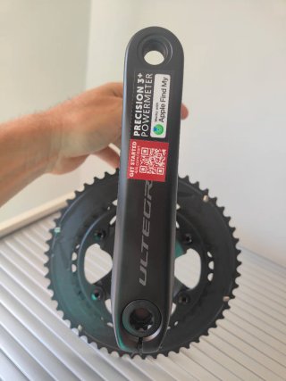 Pedaliera Shimano Ultegra R8100 165 mm, potenziometro