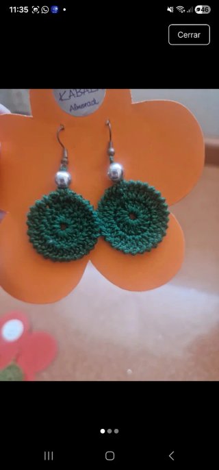 Pendientes Crochet Hechos a Mano