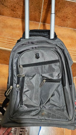 Mochila con ruedas y asa extensible