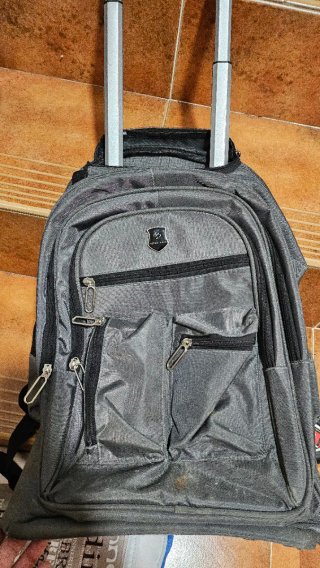 Mochila con ruedas y asa extensible