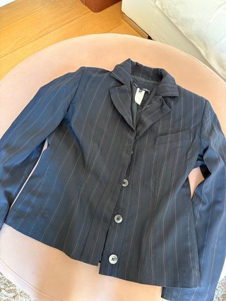 Blazer Les Copains nero righe