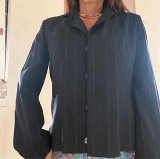 Blazer Les Copains nero righe