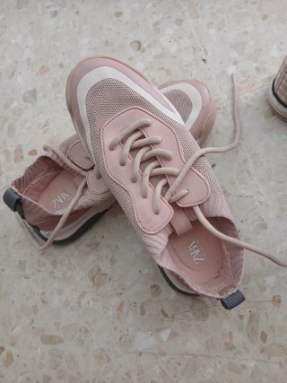 Zapatillas Zara Niña Rosa