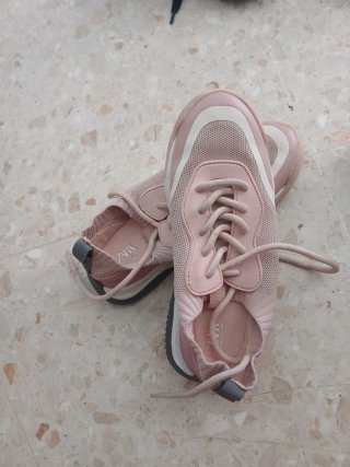 Zapatillas Zara Niña Rosa