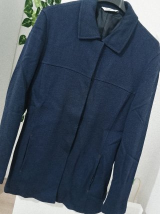 Cappotto corto blu navy tg S/M