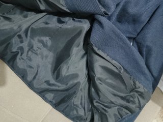 Cappotto corto blu navy tg S/M