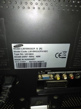 Monitor 15" Samsung LCD TV Vintage . No envío . Ge