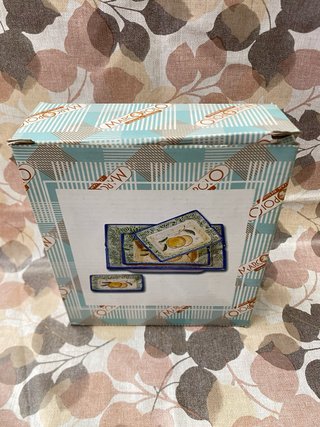 Set 3 Vassoi / Posacenere Ceramica