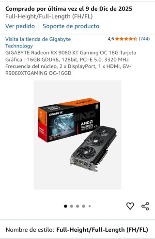 Gigabyte Radeon RX 9060 XT Gaming OC 16G