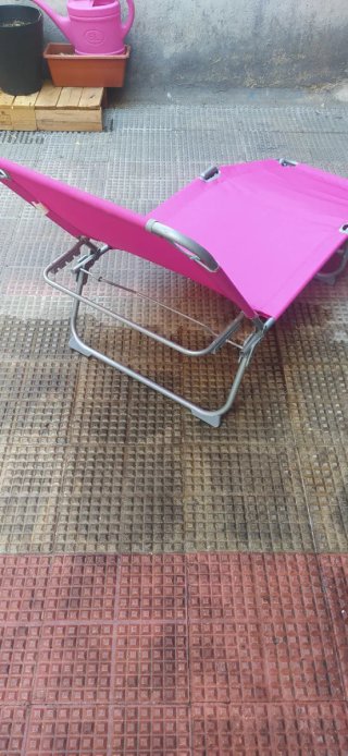 Tumbona Hamaca Rosa Plegable