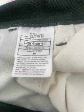 Pantalón Carhartt verde militar