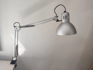 Lámpara Flexo Gris Metalizado Ikea Tertial
