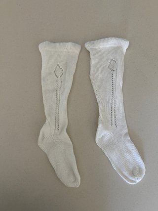 Calcetines falleros niño blancos