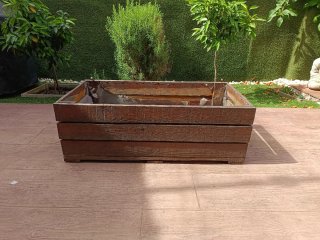 Jardineras de madera para huerto urbano
