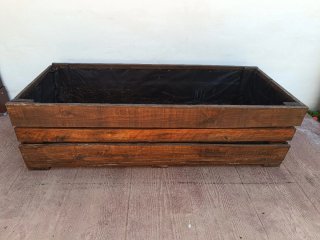 Jardineras de madera para huerto urbano