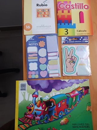 Lote material escolar infantil