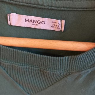 Camiseta Mango Verde Talla XL Hombre