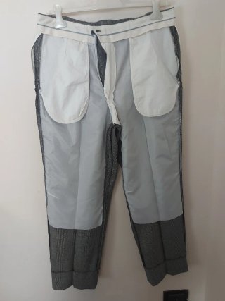 Completo uomo grigio e bianco