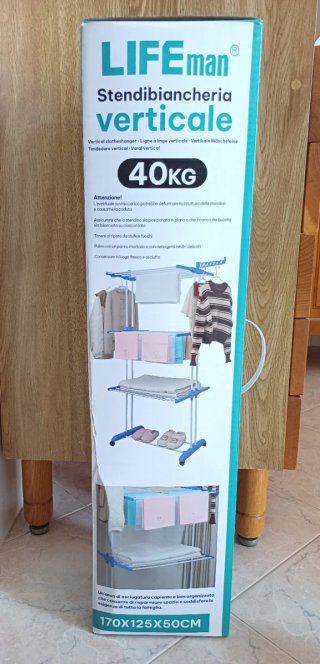 LIFEman Stendibiancheria Verticale 40kg