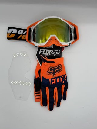 Gafas 100% y Guantes Fox Nuevos 1212