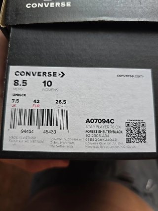 Converse Star Player 76 Verde/Negro