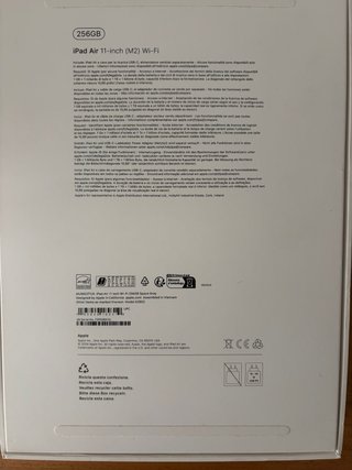 iPad Air M2 11 256GB Plata