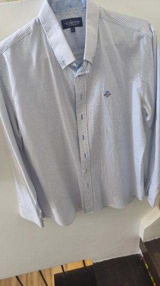 Camisa Solera Rayas Azul Talla M