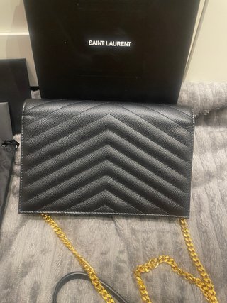 Bolso Saint Laurent Negro Cadena