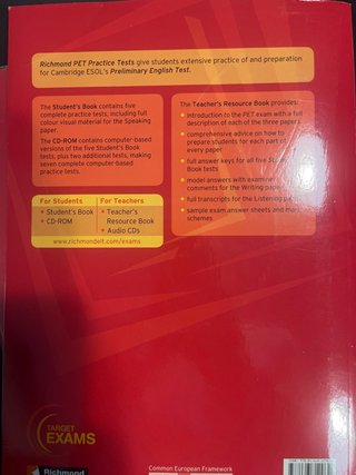 RICHMOND PET PRACTICE TESTS STUDENT'S PACK