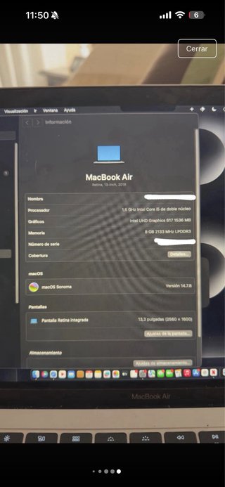 Apple MacBook Air Plata