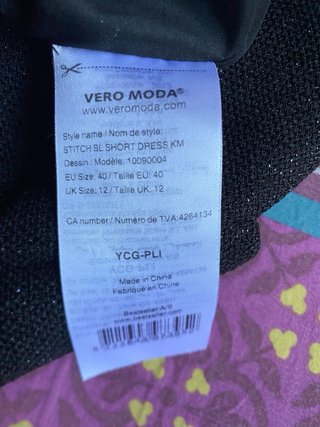 Vero Moda Vestito Nero Taglia 44