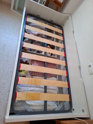 Cama nido 90x190 con somier y cajones