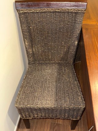 Sillas de ratán y madera maciza teca
