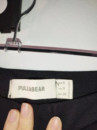 Falda tubo Pull&Bear negra