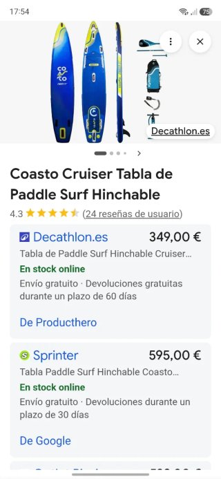 Tabla Paddle Surf Coasto Cruiser 13'1'' x 31'