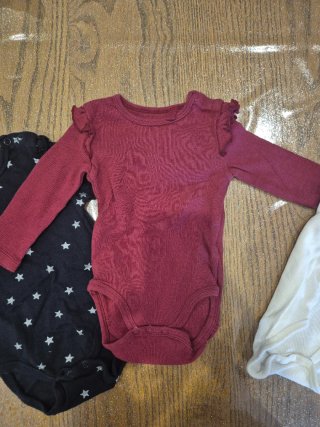 Body neonata manica lunga 3 pezzi
