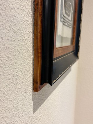 Cuadro Chileno Artesanal Tela, cristal y Madera