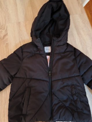 Abrigo negro Lefties talla 7-8