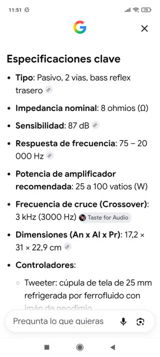 Altavoces Mission 771 Marrón