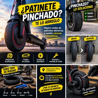 Reparación Rueda Patinete Eléctrico