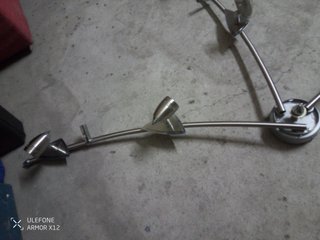 Lámpara de techo moderna de acero inox.