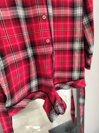 Peto Pijama Victoria's Secret Cuadros Rojo