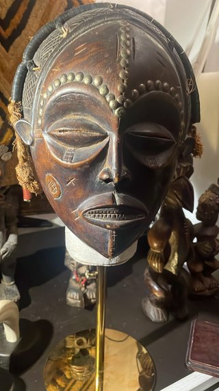 Máscara Africana Arte Tribal Madera