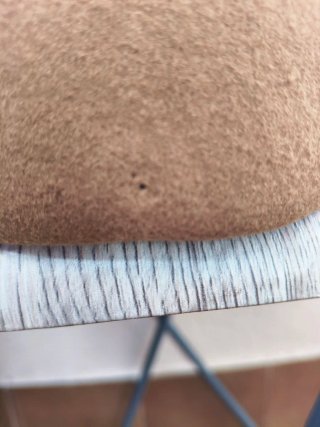 Gorra de lana marrón